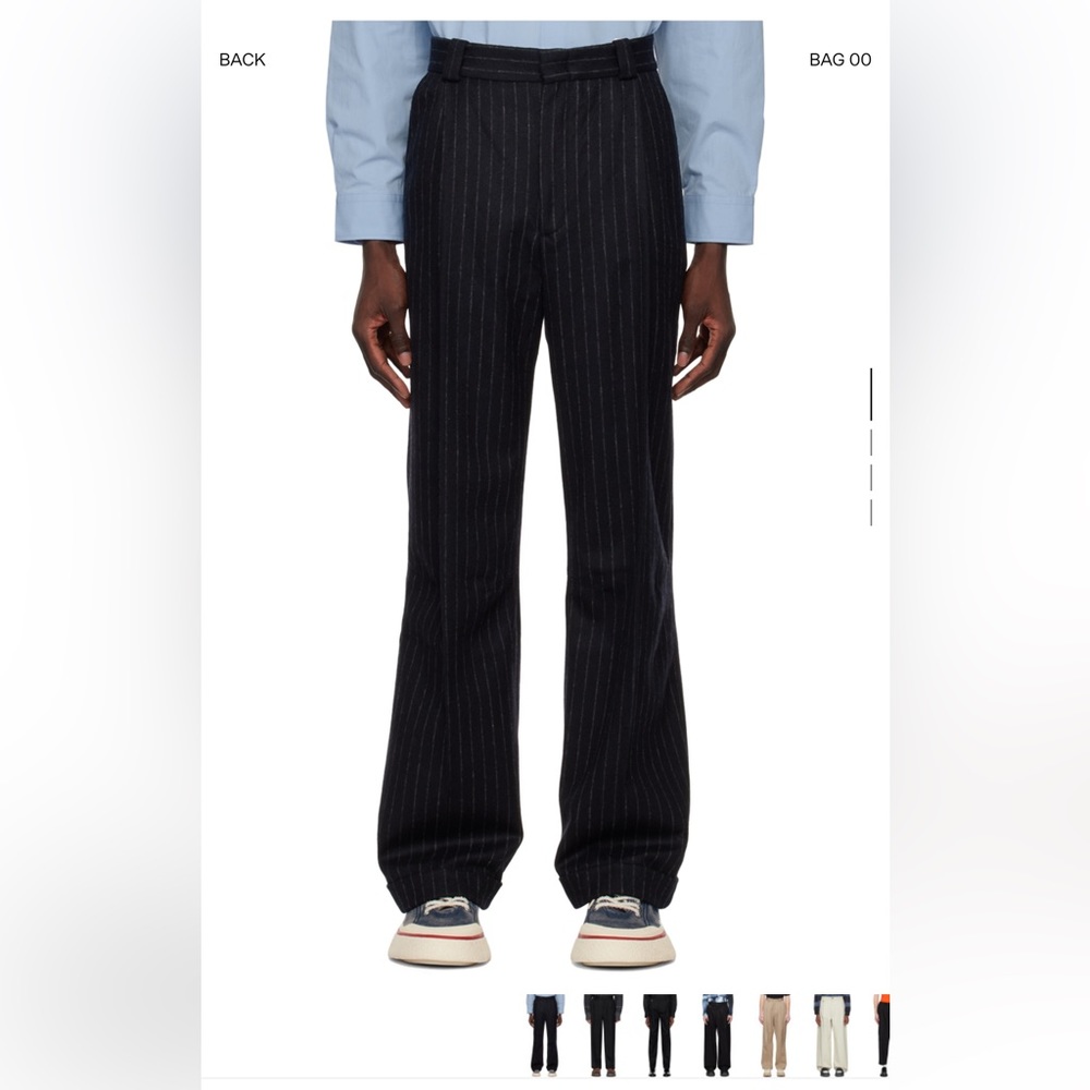 Eytys black pinstripe pants